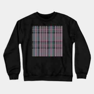 Grunge Aesthetic Sorcha 1 Hand Drawn Textured Plaid Pattern Crewneck Sweatshirt